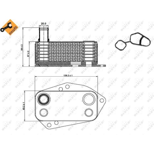 &Ouml;lk&uuml;hler Motor&ouml;l Nrf 31278 Easy Fit f&uuml;r Bmw Land Rover