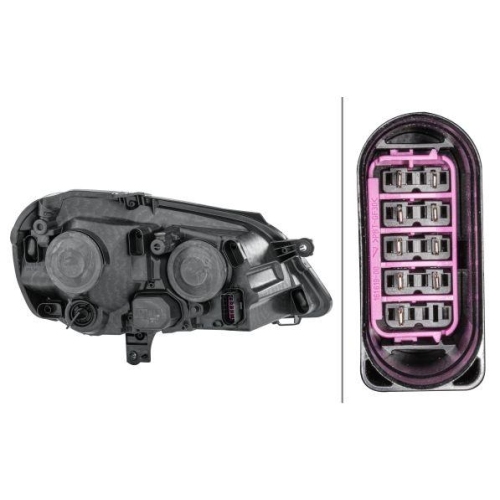 Hauptscheinwerfer Hella 1EE 247 019-171 f&uuml;r VW Links