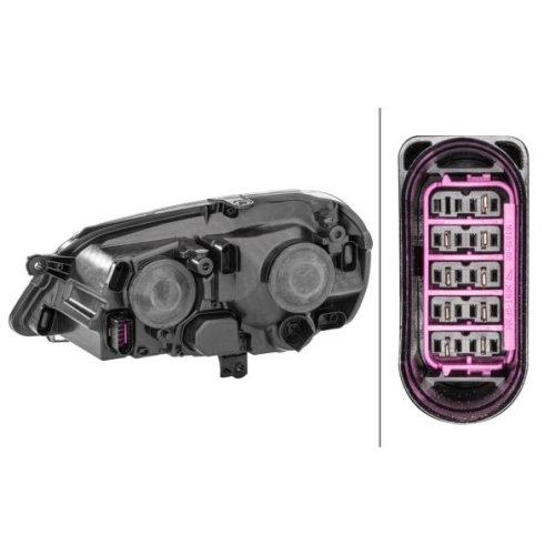 Hauptscheinwerfer Hella 1EE 247 019-181 f&uuml;r VW Rechts