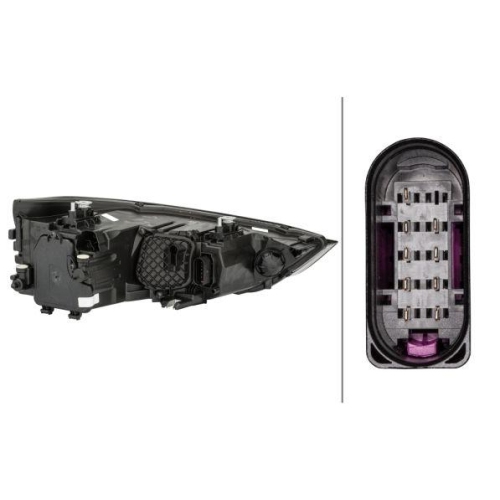 Hauptscheinwerfer Hella 1EG 354 838-011 f&uuml;r Audi Links
