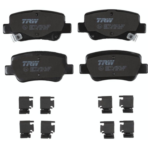 Bremsbelagsatz Scheibenbremse Trw GDB4175 Cotec f&uuml;r Toyota Hinterachse