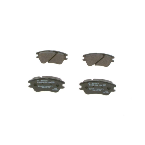 Bremsbelagsatz Scheibenbremse Bosch 0986494155 f&uuml;r Hyundai Vorderachse