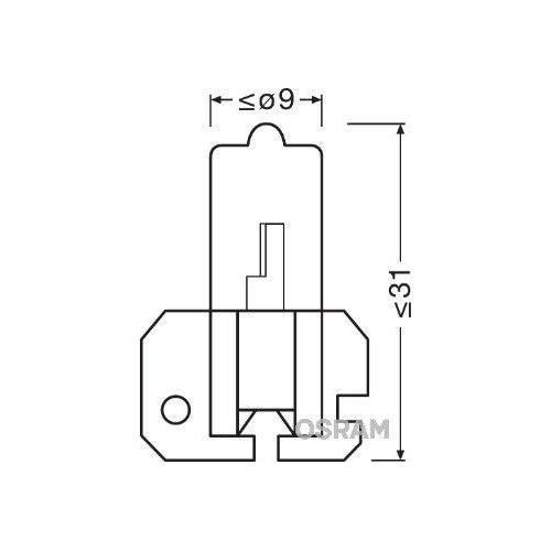 Gl&uuml;hlampe Hauptscheinwerfer Ams-osram 64175 Original f&uuml;r