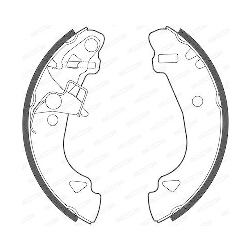 Bremsbackensatz Ferodo FSB527 Premier f&uuml;r Fiat Autobianchi Hinterachse