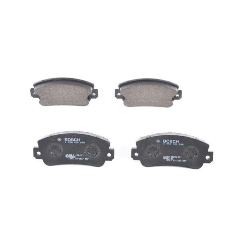 Bremsbelagsatz Scheibenbremse Bosch 0986424098 f&uuml;r Alfa Romeo Fiat Lancia Seat