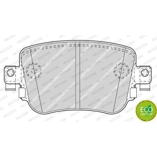 Bremsbelagsatz Scheibenbremse Ferodo FDB4485 Premier Eco Friction f&uuml;r Audi Seat