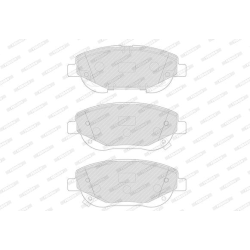 Bremsbelagsatz Scheibenbremse Ferodo FDB4824 Premier f&uuml;r Toyota Vorderachse