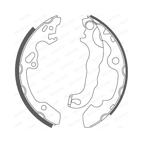 Bremsbackensatz Ferodo FSB565 Premier f&uuml;r Ford Hinterachse