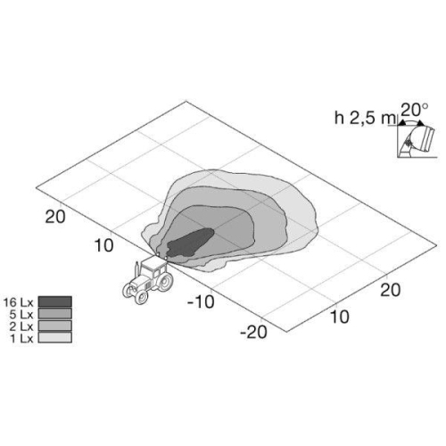 Arbeitsscheinwerfer Hella 1GA 998 522-011 für Aebi Daf Mercedes Benz Van Hool