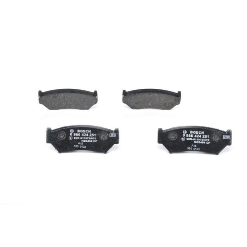 Bremsbelagsatz Scheibenbremse Bosch 0986424251 f&uuml;r Suzuki Vorderachse