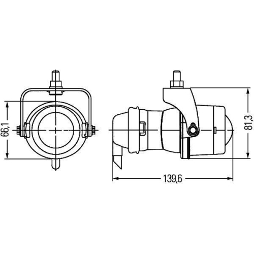 Nebelscheinwerfer Hella 1NL 008 090-001 f&uuml;r Mercedes Benz Mercedes Benz Bucher