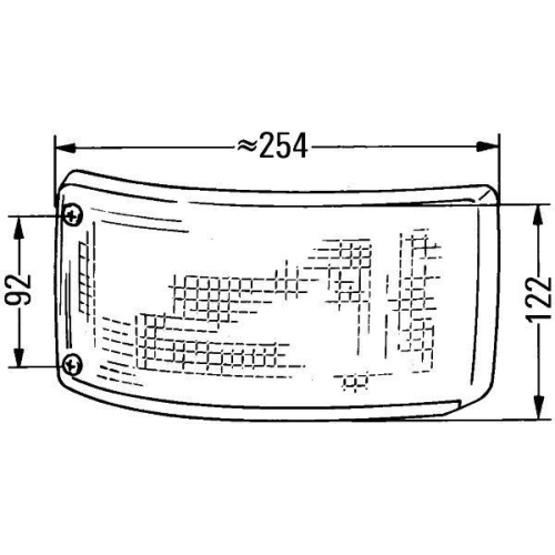 Blinkleuchte Hella 2BA 004 119-001 f&uuml;r Auw&auml;rter Man Mercedes Benz Mercedes Benz