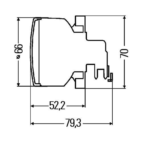 Blinkleuchte Hella 2BA 009 001-001 für Heuliez Same Claas Deutz Fahr Fendt Hako