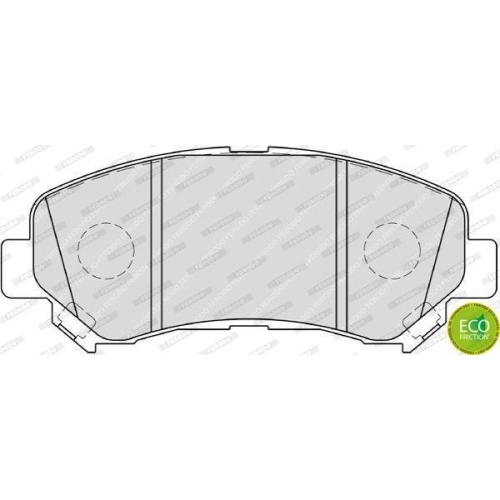 Bremsbelagsatz Scheibenbremse Ferodo FDB4051 Premier Eco Friction f&uuml;r Nissan