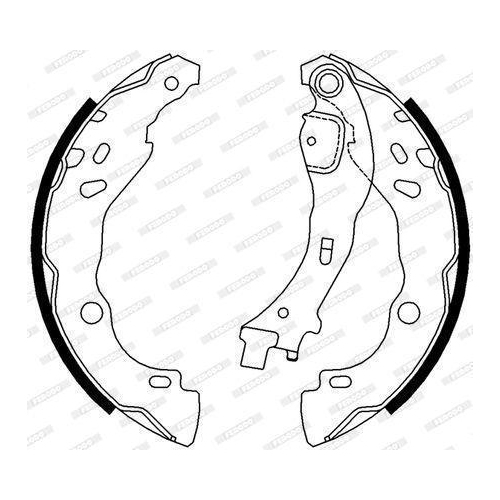 Bremsbackensatz Ferodo FSB657 Premier f&uuml;r Citro&euml;n Fiat Lancia Peugeot Renault