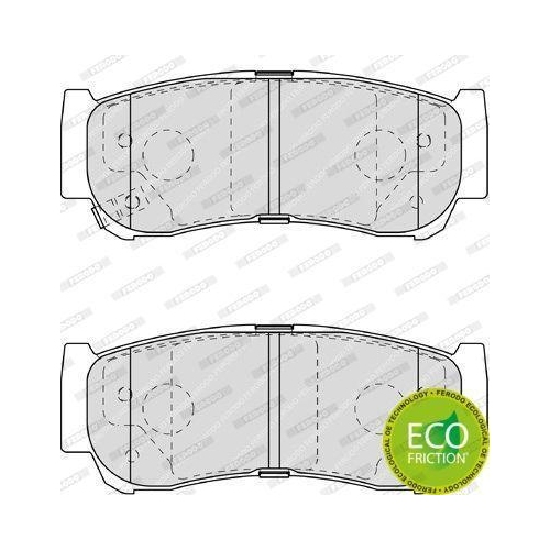 Bremsbelagsatz Scheibenbremse Ferodo FDB1910 Premier Eco Friction f&uuml;r Hyundai