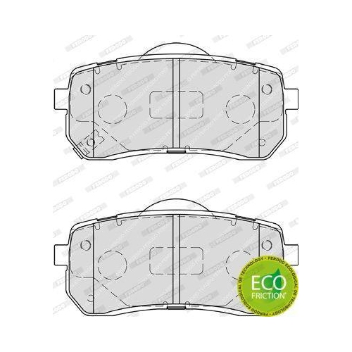 Bremsbelagsatz Scheibenbremse Ferodo FDB4114 Premier Eco Friction f&uuml;r Hyundai