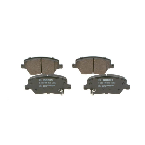 Bremsbelagsatz Scheibenbremse Bosch 0986495392 für Fiat Vorderachse