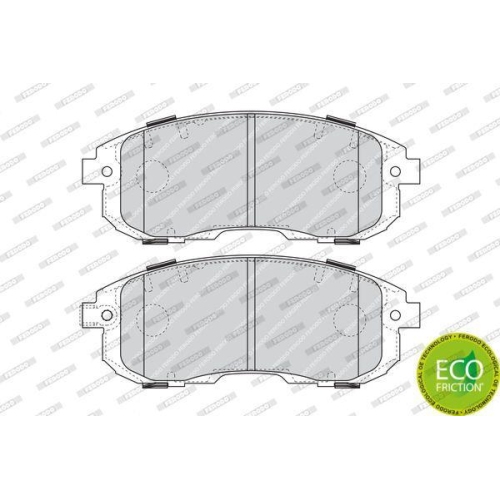 Bremsbelagsatz Scheibenbremse Ferodo FDB4112 Premier Eco Friction f&uuml;r Renault