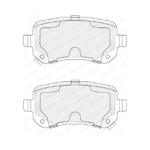 Bremsbelagsatz Scheibenbremse Ferodo FDB4196 Premier f&uuml;r Chrysler Dodge Fiat