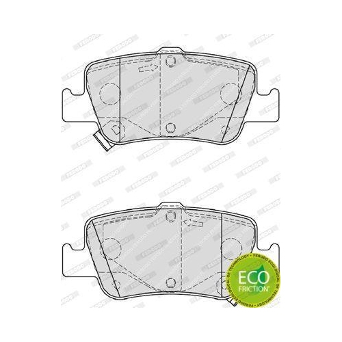 Bremsbelagsatz Scheibenbremse Ferodo FDB4048 Premier Eco Friction f&uuml;r Toyota