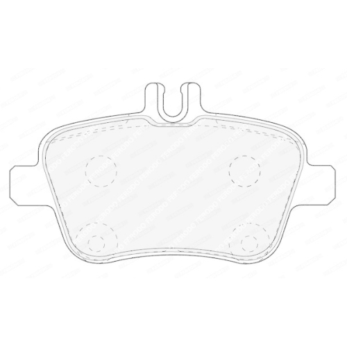 Bremsbelagsatz Scheibenbremse Ferodo FDB4163 Premier f&uuml;r Mercedes Benz Infiniti