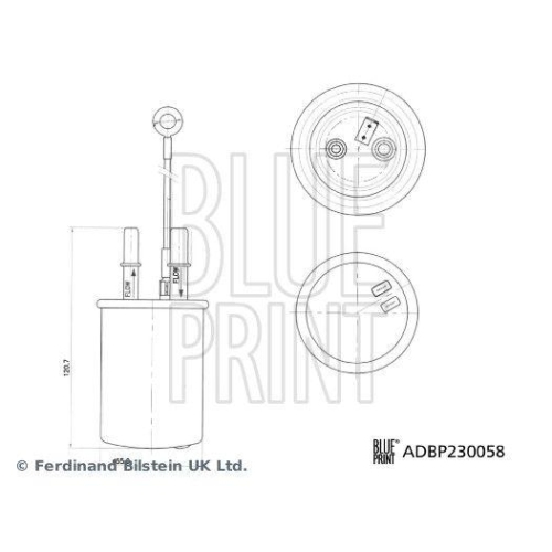Kraftstofffilter Blue Print ADBP230058 f&uuml;r MG