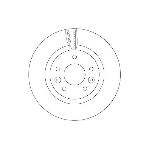 Bremsscheibe Trw DF6786 f&uuml;r Nissan Renault Vorderachse