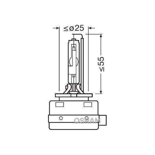 Gl&uuml;hlampe Fernscheinwerfer Ams-osram 66548 Xenarc&reg; Original f&uuml;r