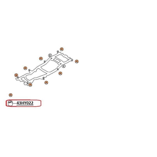 Anschlagpuffer Federung Red-line 43HY022 für Mitsubishi Vorderachse