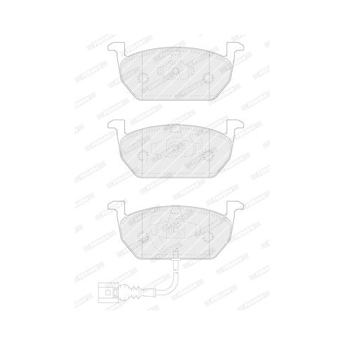 Bremsbelagsatz Scheibenbremse Ferodo FDB4454 Premier für Audi Seat Skoda VW