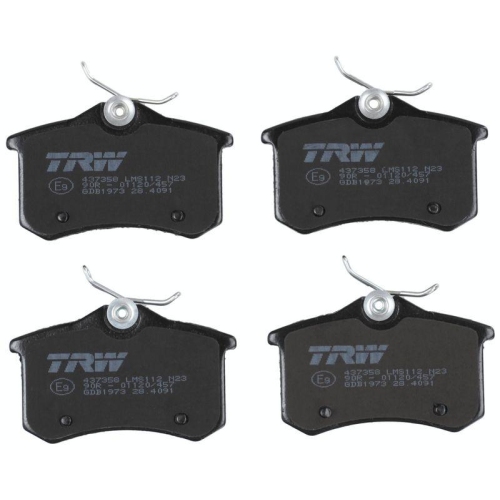 Bremsbelagsatz Scheibenbremse Trw GDB1973 Cotec f&uuml;r Citro&euml;n Peugeot (df Psa) DS