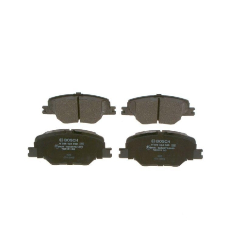 Bremsbelagsatz Scheibenbremse Bosch 0986424868 f&uuml;r Opel Vauxhall Vorderachse