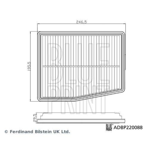 Luftfilter Blue Print ADBP220088 für Hyundai Kia