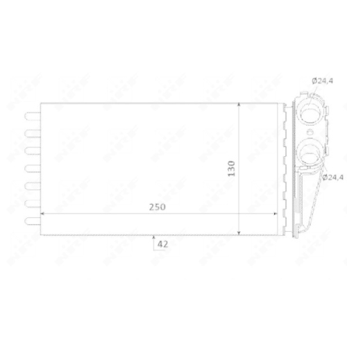 Wärmetauscher Innenraumheizung Nrf 53560 Ef To Be Sourced für Peugeot