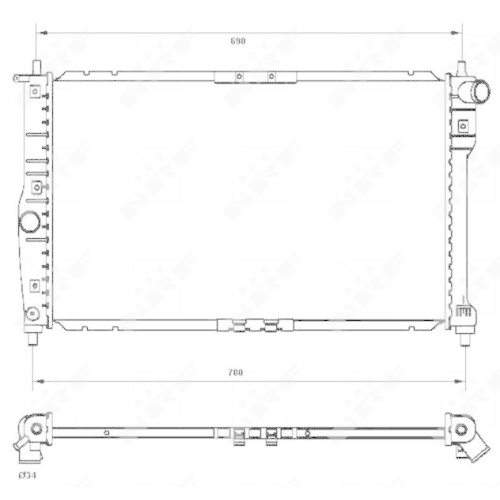 K&uuml;hler Motork&uuml;hlung Nrf 53253 f&uuml;r Daewoo