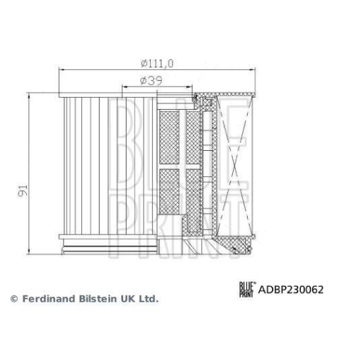 Kraftstofffilter Blue Print ADBP230062 f&uuml;r MG Ldv Maxus