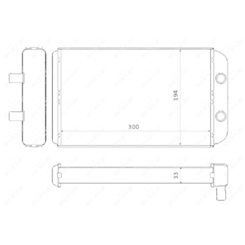 W&auml;rmetauscher Innenraumheizung Nrf 53562 f&uuml;r Citro&euml;n Fiat Peugeot