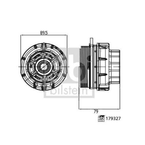 Deckel Ölfiltergehäuse Febi Bilstein 179327 Febi Plus für Toyota