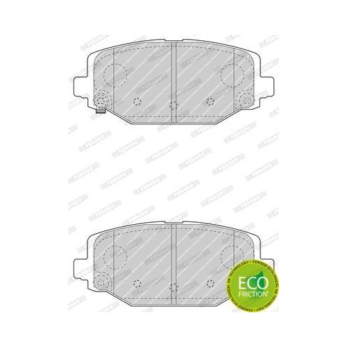 Bremsbelagsatz Scheibenbremse Ferodo FDB4778 Premier Eco Friction f&uuml;r Chrysler