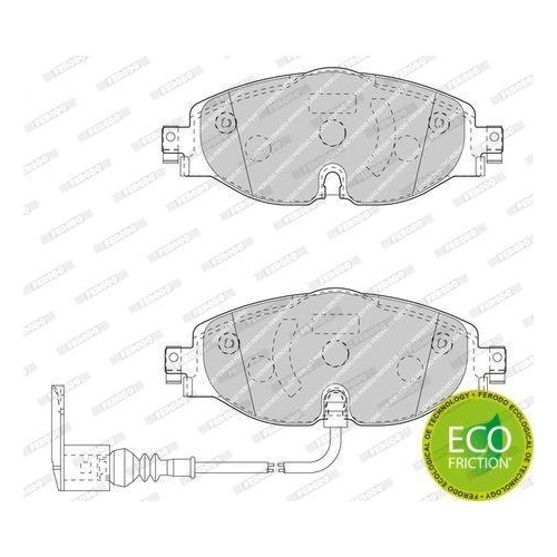 Bremsbelagsatz Scheibenbremse Ferodo FDB4433 Premier Eco Friction für Audi Seat