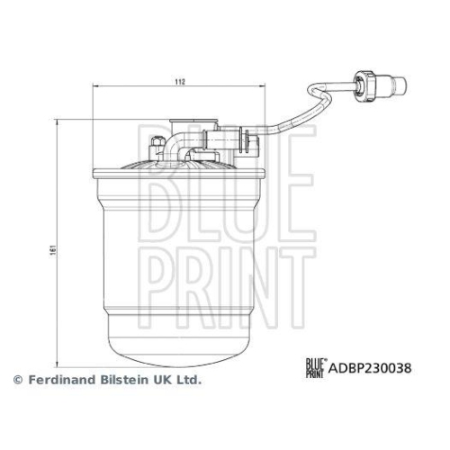Kraftstofffilter Blue Print ADBP230038 für Ford Ford Motor Company
