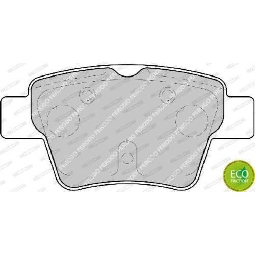 Bremsbelagsatz Scheibenbremse Ferodo FDB1784 Premier Eco Friction f&uuml;r Citro&euml;n