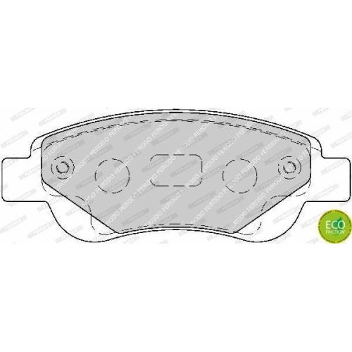 Bremsbelagsatz Scheibenbremse Ferodo FDB1790 Premier Eco Friction für Citroën