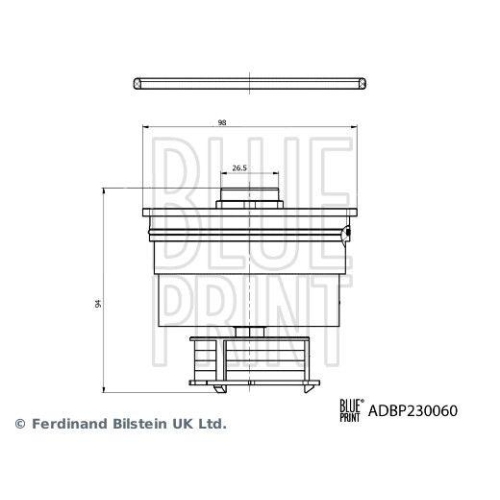 Kraftstofffilter Blue Print ADBP230060 f&uuml;r Toyota Lexus