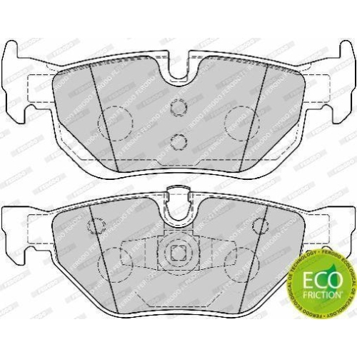 Bremsbelagsatz Scheibenbremse Ferodo FDB1807 Premier Eco Friction f&uuml;r Bmw
