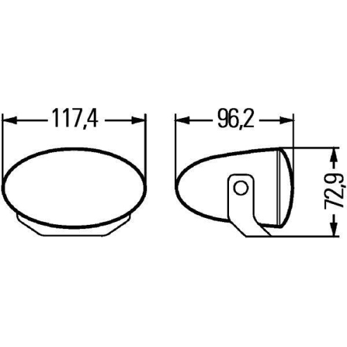 Nebelscheinwerfersatz Hella 1NA 008 283-801 f&uuml;r Links Rechts