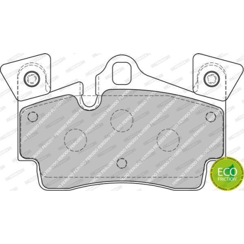 Bremsbelagsatz Scheibenbremse Ferodo FDB1835 Premier Eco Friction f&uuml;r Audi VW