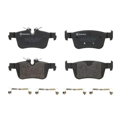 Bremsbelagsatz Scheibenbremse Brembo P86035 Prime Line f&uuml;r Volvo Hinterachse