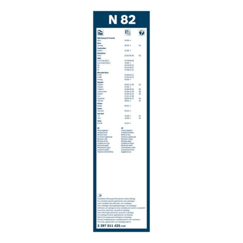 Wischblatt Bosch 3397011425 Twin für Auwärter Daf Iveco Kässbohrer Man Volvo